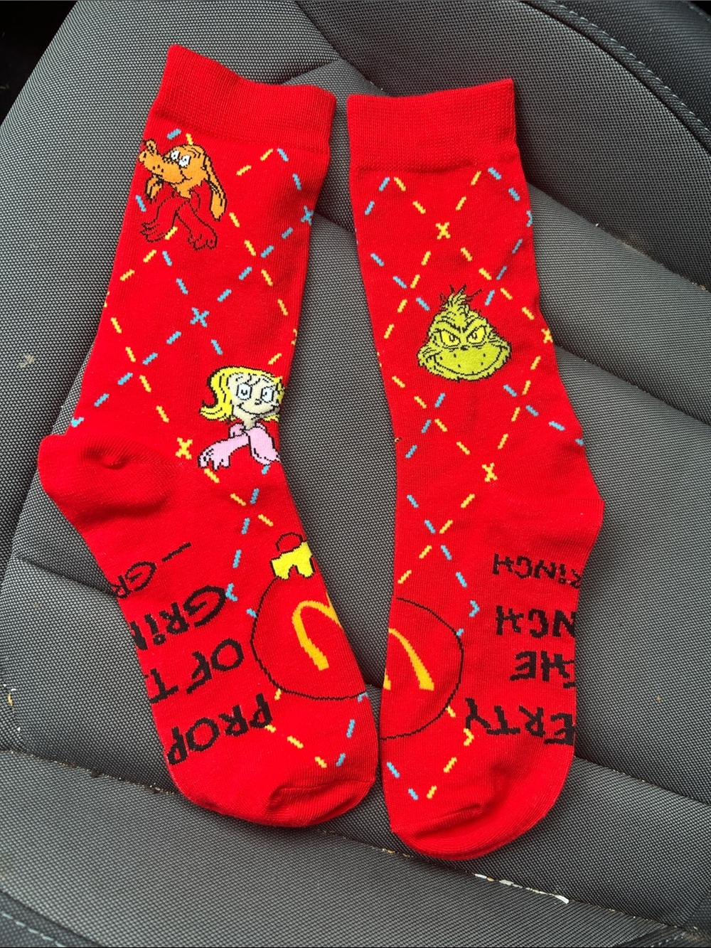McDonald’s Grinch Socks Adult